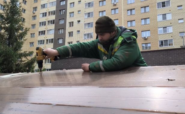 Обновление контейнерной площадки на Телевизионной улице