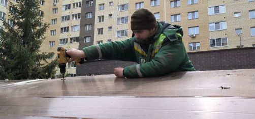 Обновление контейнерной площадки на Телевизионной улице