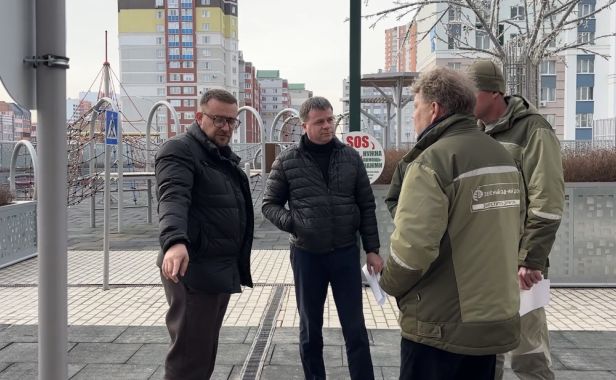 Руководством УЖК «Зелёный сад - мой дом» был проведен плановый выездной осмотр территории жилого комплекса «Еврокласс-3».