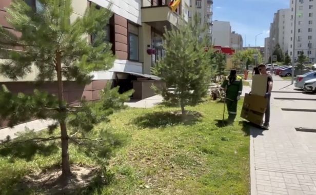 На Васильевской газоны задышали